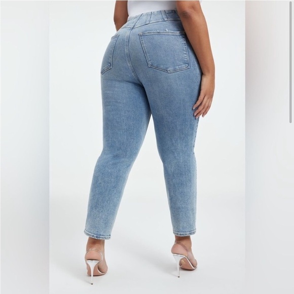 Good American Denim Slim Straight Mega Compression Jeans Curvy Girl Country Sexy - Picture 7 of 15